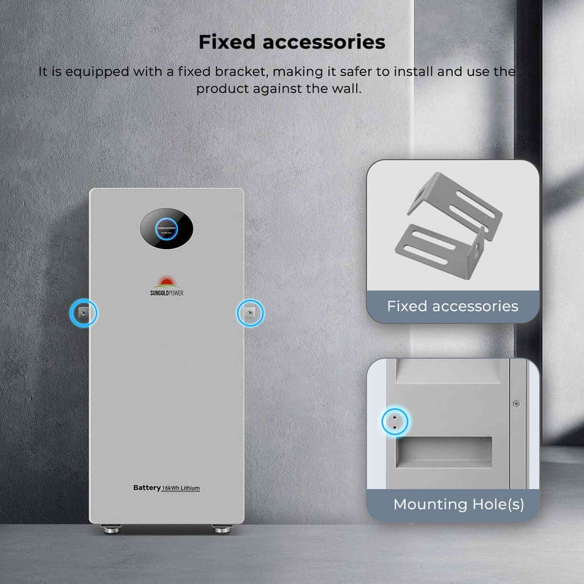 SunGoldPower | PowerMax 51.2V 314AH Outdoor Energy Storage Battery UL1973 & UL9540A