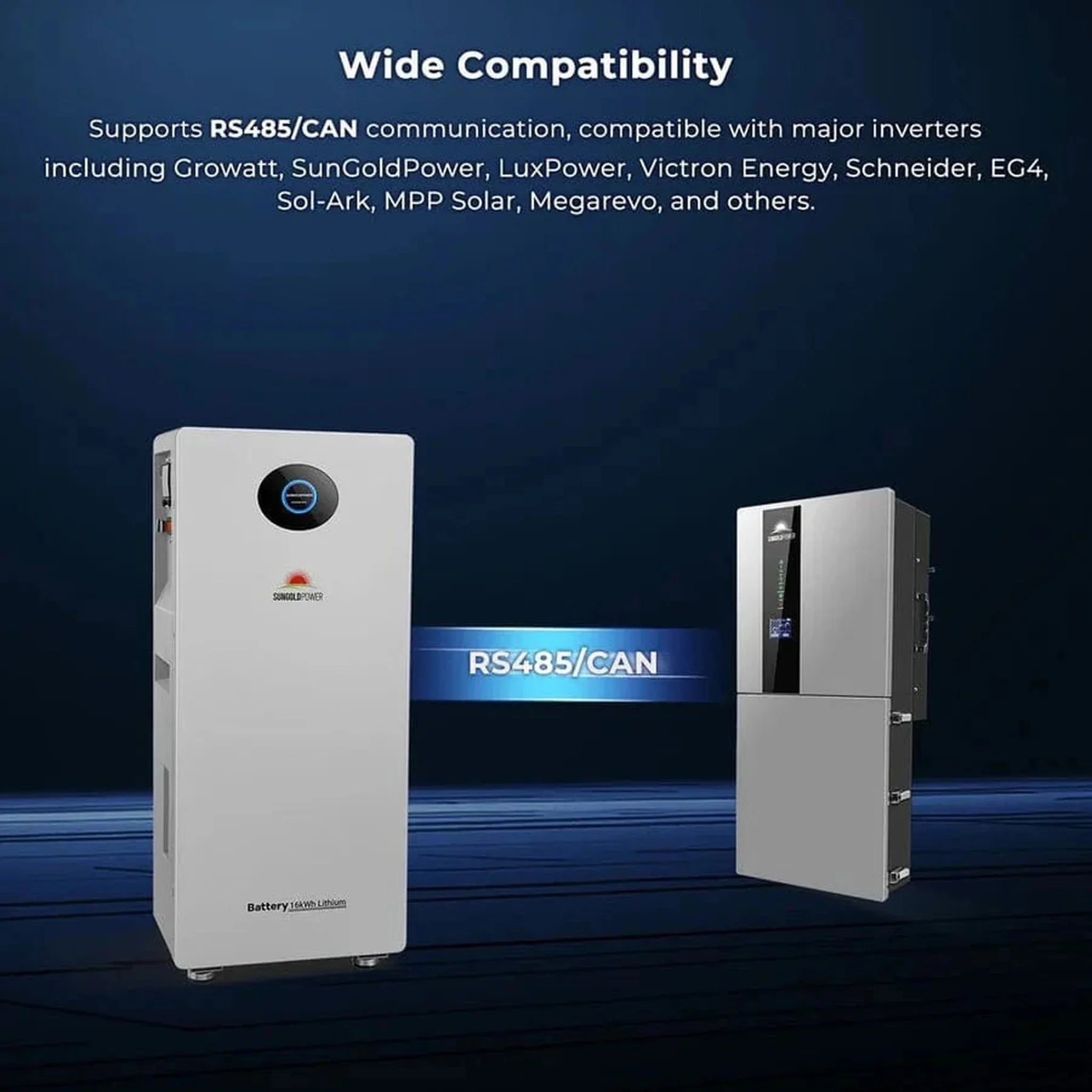 SunGoldPower | PowerMax 51.2V 314AH Outdoor Energy Storage Battery UL1973 & UL9540A