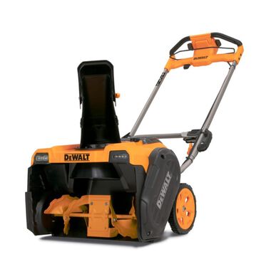 DEWALT 60V 21in Cordless Electric Single Stage Snow Blower | Two 4.0 Ah FLEXVOLT Batteries & 2 Chargers