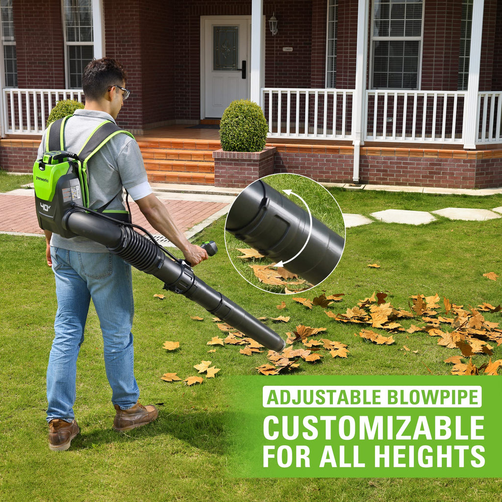 40V Gen 2 660 CFM Cordless Battery Brushless Backpack Blower w/ 8.0Ah Battery and Charger