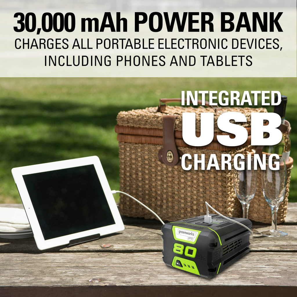 80V 500 CFM Cordless Battery Leaf Blower w/ 2.0Ah Battery & Charger