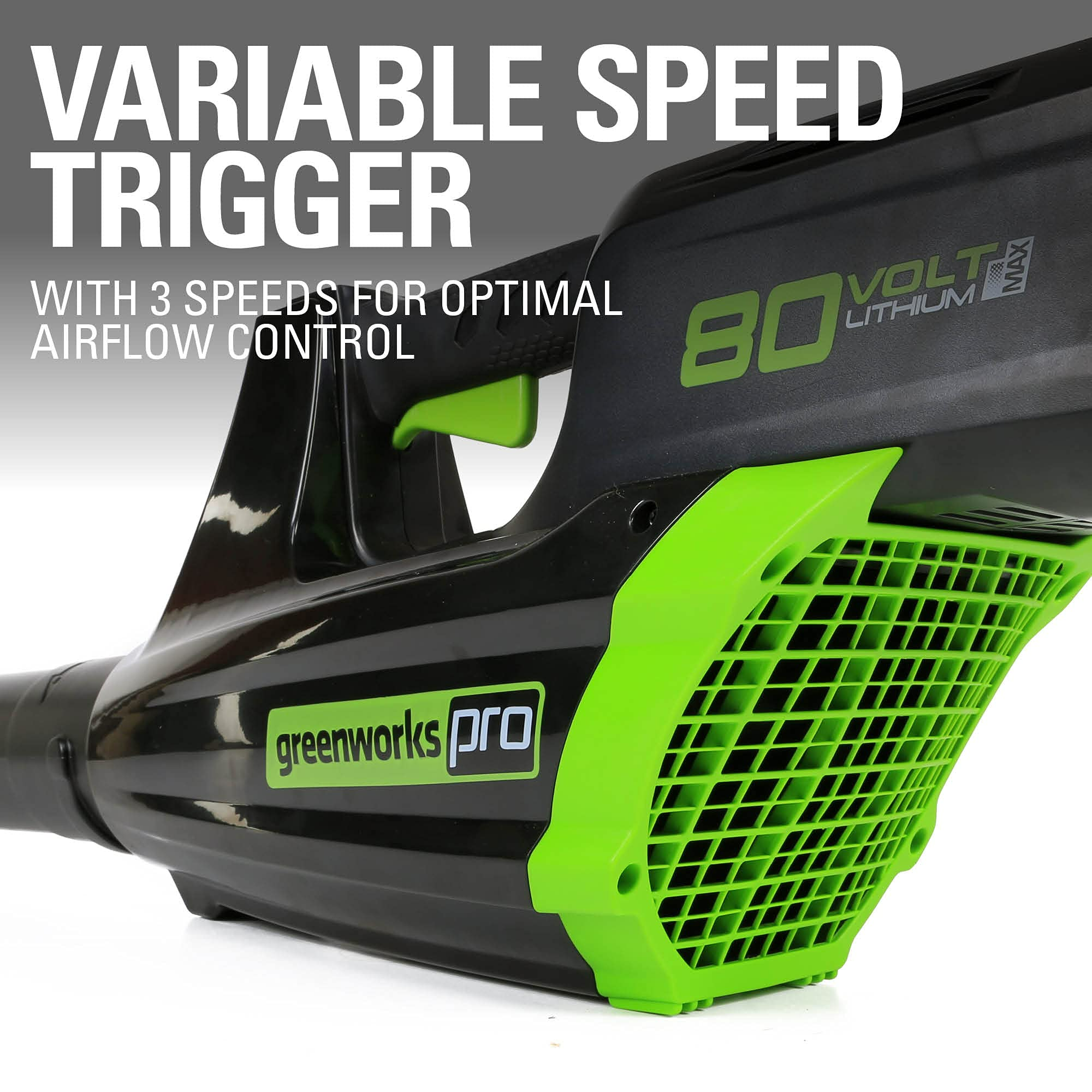 80V 500 CFM Cordless Battery Leaf Blower w/ 2.0Ah Battery & Charger