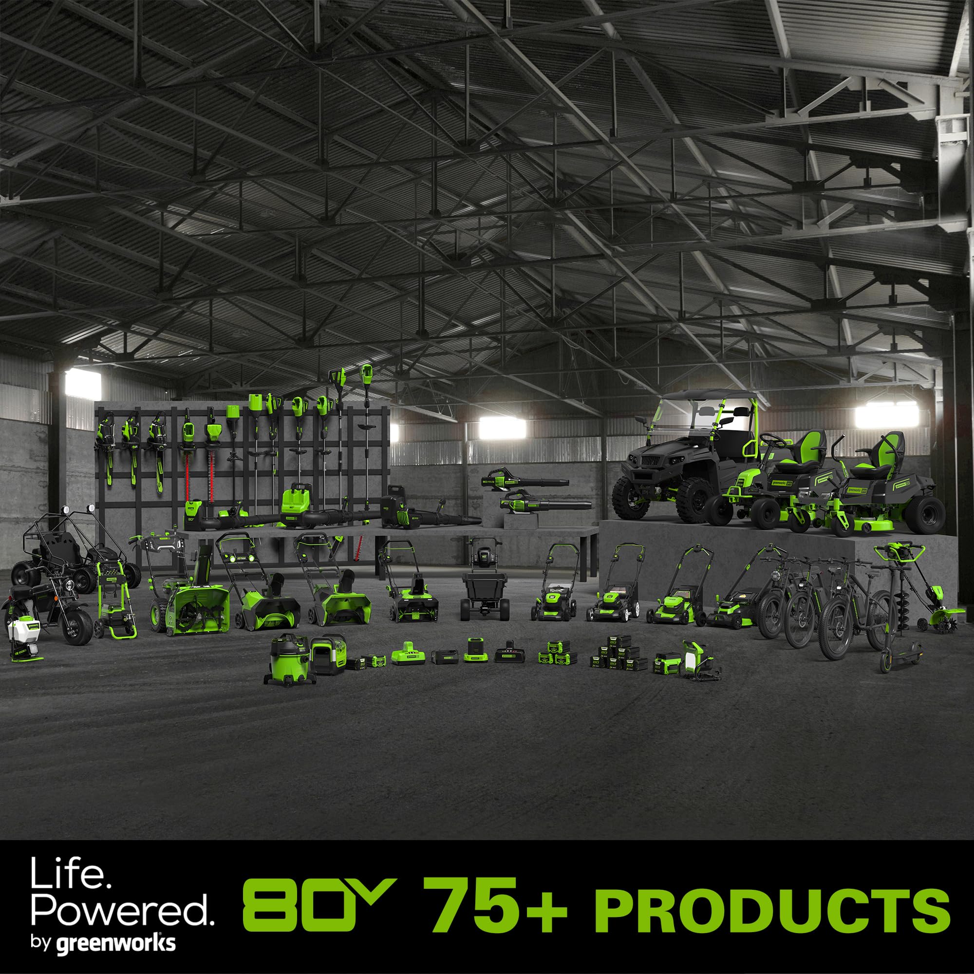 80V 610 CFM Cordless Battery Backpack Blower w/5Ah Battery and Rapid Charger