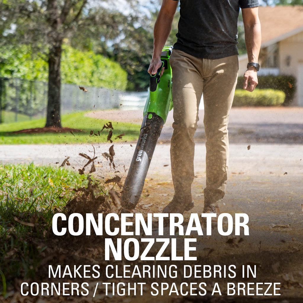 40V 500 CFM Cordless Battery Leaf Blower w/ 2.5Ah Battery & Charger