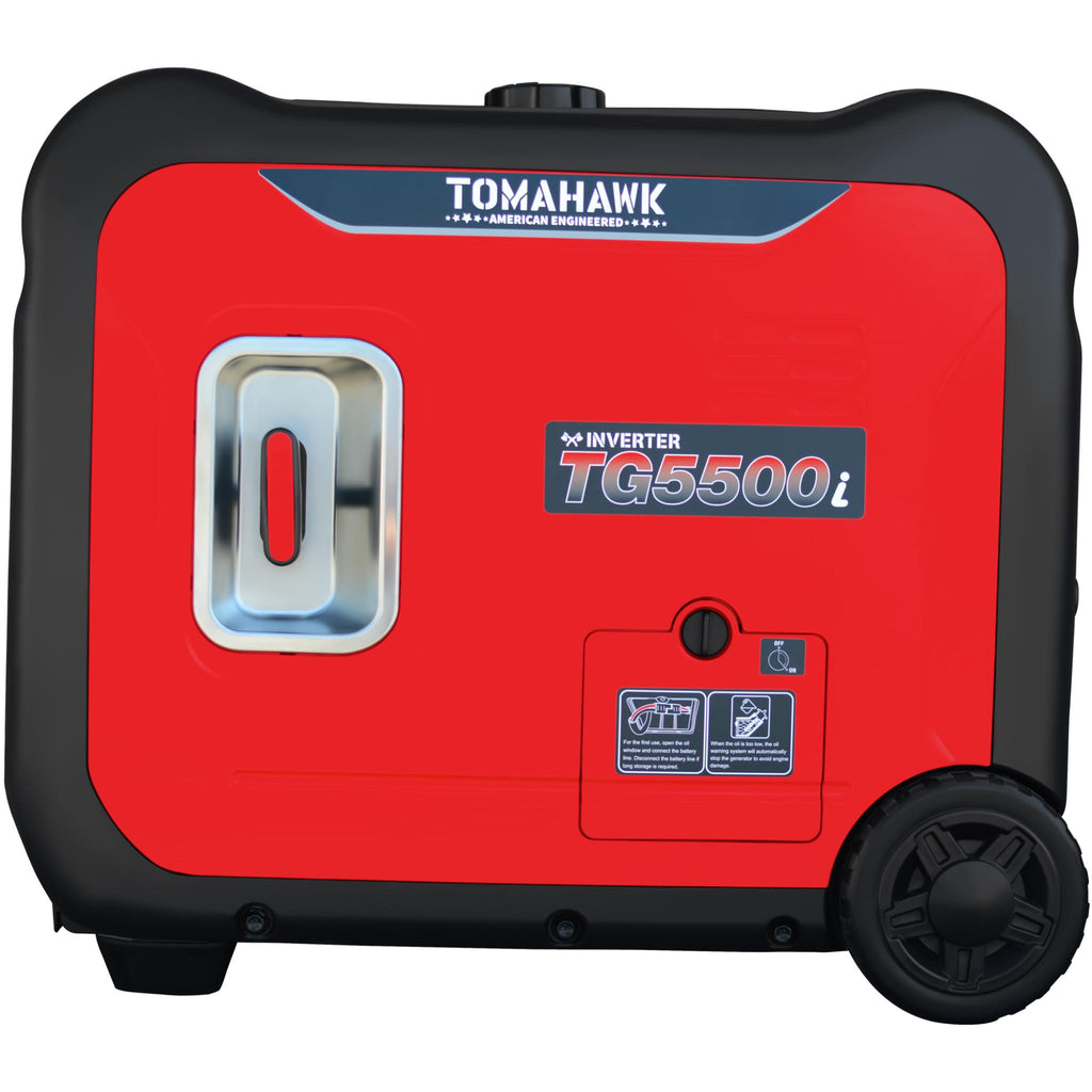 Tomahawk 5500W Gas Powered Inverter Generator – Super Quiet & Portable