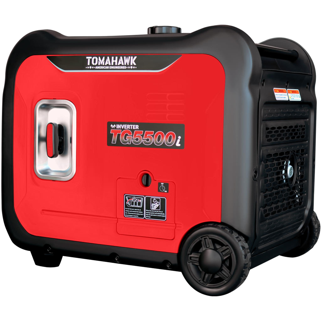 Tomahawk 5500W Gas Powered Inverter Generator – Super Quiet & Portable