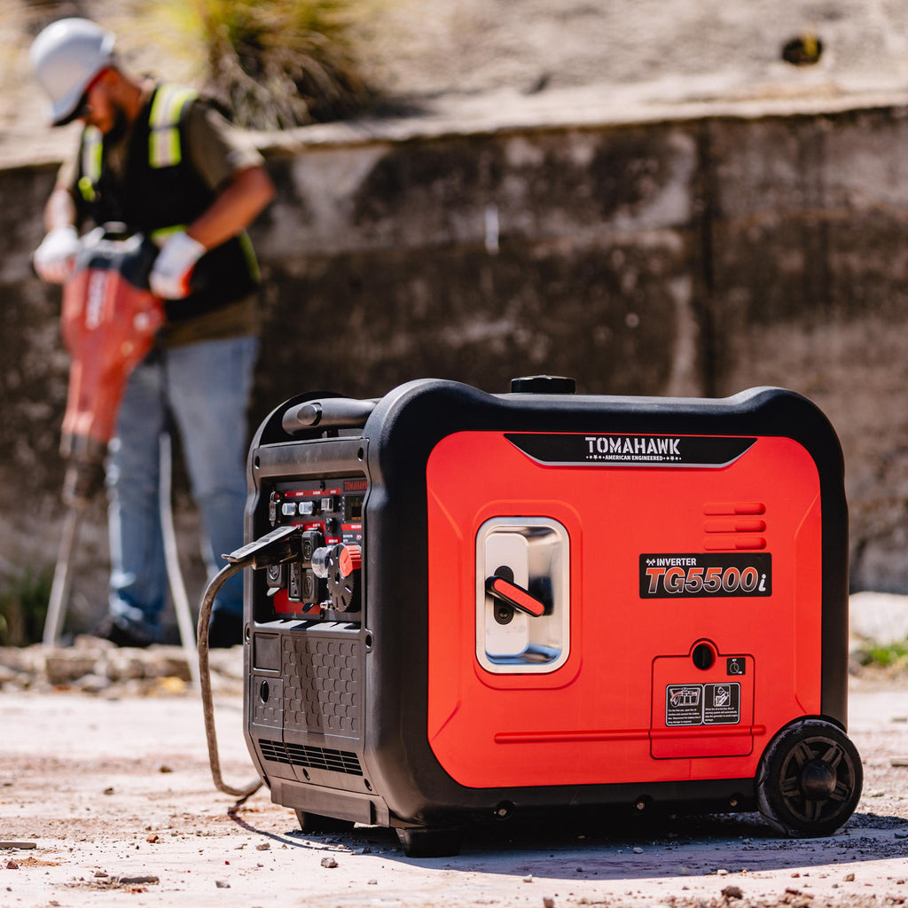 Tomahawk 5500W Gas Powered Inverter Generator – Super Quiet & Portable